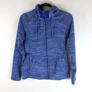 The North Face Womens Stria Mezzaluna Sweatshirt Full Zip Mockneck Hoodie Blue S